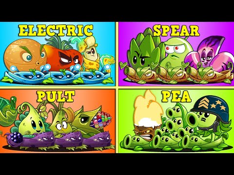 TOURNAMENT 4 Team Plants & Vine - Who Will Win? - PvZ 2 Team Plant vs Team Plant