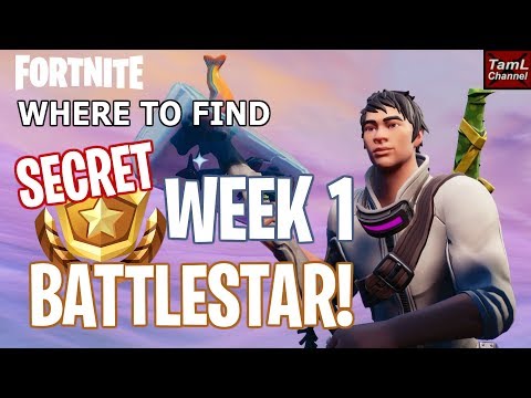 How To Find SECRET Week 1 BATTLESTAR! (Fortnite Battle Royale Season 7 Snowfall)
