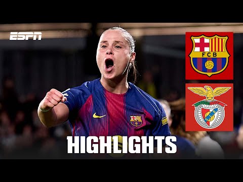 Gol Ewy Pajor. Barcelona zwycięża z Benficą 🎯 | UEFA Women’s Champions League Skrót Meczu