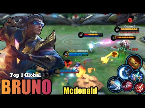 BRUTAL DAMAGE BRUNO HAYPER - TOP 1 GLOBAL BRUNO - By [ Mcdonald ] - MLBB