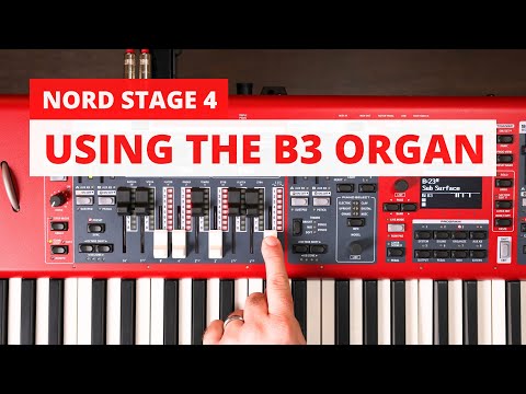 Using the Organ Drawbars on the Nord Stage 4 🎶
