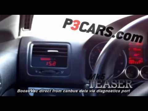 P3 - P3Cars.com - MkV GTI boost guage - TEASER
