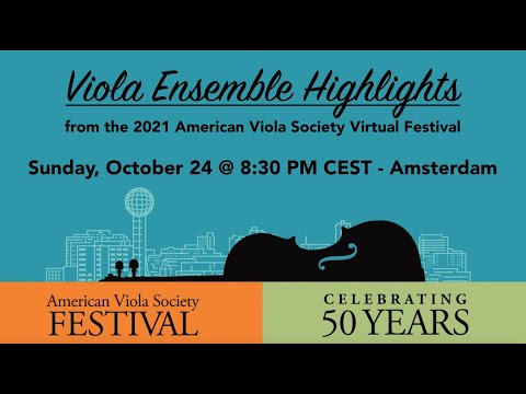 October 2021 America!  Ensemble pieces from the AVS Viola Festivals of 2020 and 2021
