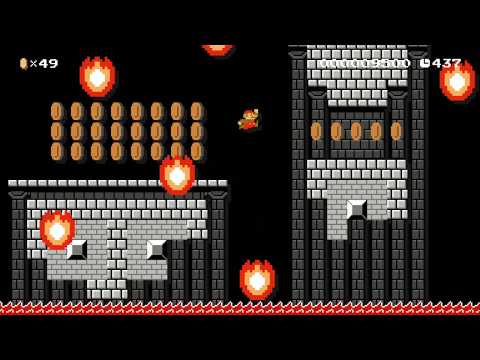 Shy Guy vs. Raining Lava by JohnnyZ - SUPER MARIO MAKER - NO COMMENTARY 1ax
