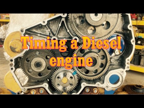 C11 Gear train timing engine / installing front housing