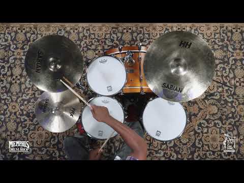 Used Sabian 16" HH Medium Thin Crash Cymbal - Brilliant - 1106g (U11607B-1090421K)