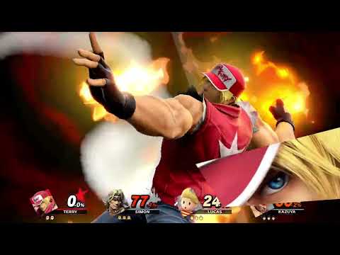 ssbu Terry vs Simon vs Lucas vs  kazuya