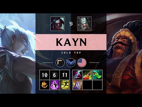 Kayn Top vs Tryndamere - NA Diamond Patch 25.07