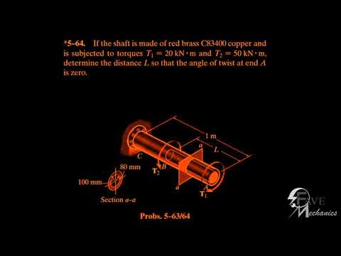 Problem 5-64/5-65/5-66/ Engineering Mechanics Materials