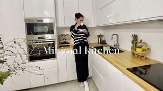 How I keep my minimal kitchen always clean | Kitchenware Organization | No baking Cheesecake