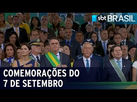 7 de Setembro: Bolsonaro se divide entre evento cívico e de campanha | SBT Brasil (07/09/22)