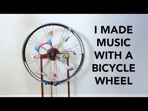 I made music with a bicycle wheel 🚲