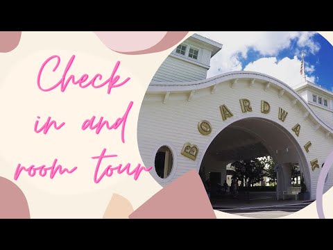 Checking in and room tour at Disney's Boardwalk Inn