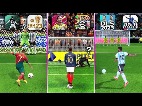 DLS vs Total Football vs eFootball 23 vs Vive Le vs FIFA 23 vs Soccer Cup | Realistic Penalty