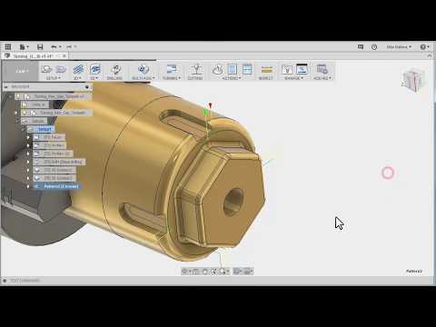 Fusion CAM Live Turning Series 07 - Slot Mill w/ Pattern