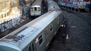 preview picture of video 'Coney Island-bound R160B N Train/Bronx-bound R68 D Train@4th Avenue Portal'