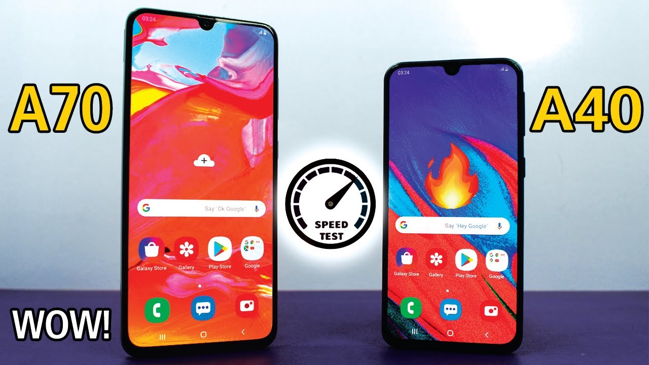 Samsung Galaxy A70 vs Samsung Galaxy A40 Speed Test! Which is Faster?