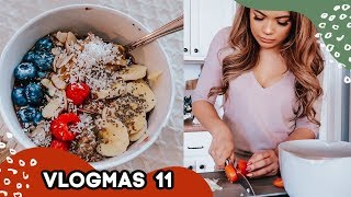 WHAT I EAT IN A DAY | MEAL PREP | VLOGMAS 11