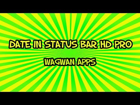 Date In Status Bar HD Pro Video
