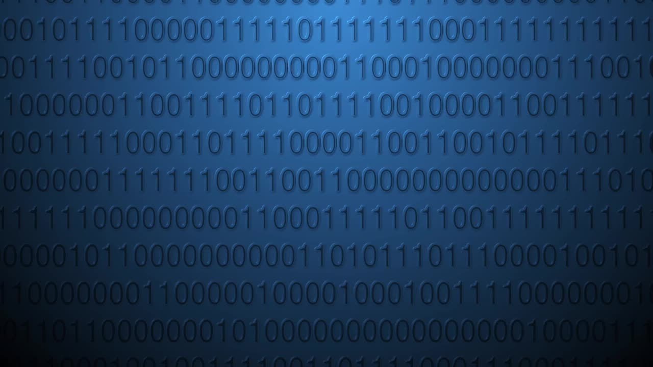 Digital Binary Data Wall Stock Motion Graphics