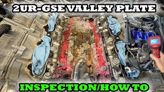 Lexus RC-F GS-F IS-F 2UR-GSE Valley Plate Leak - how to inspect it and other signs