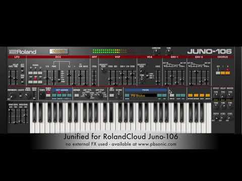 RolandCloud Juno-106 soundset: "Junified" by pbsonic