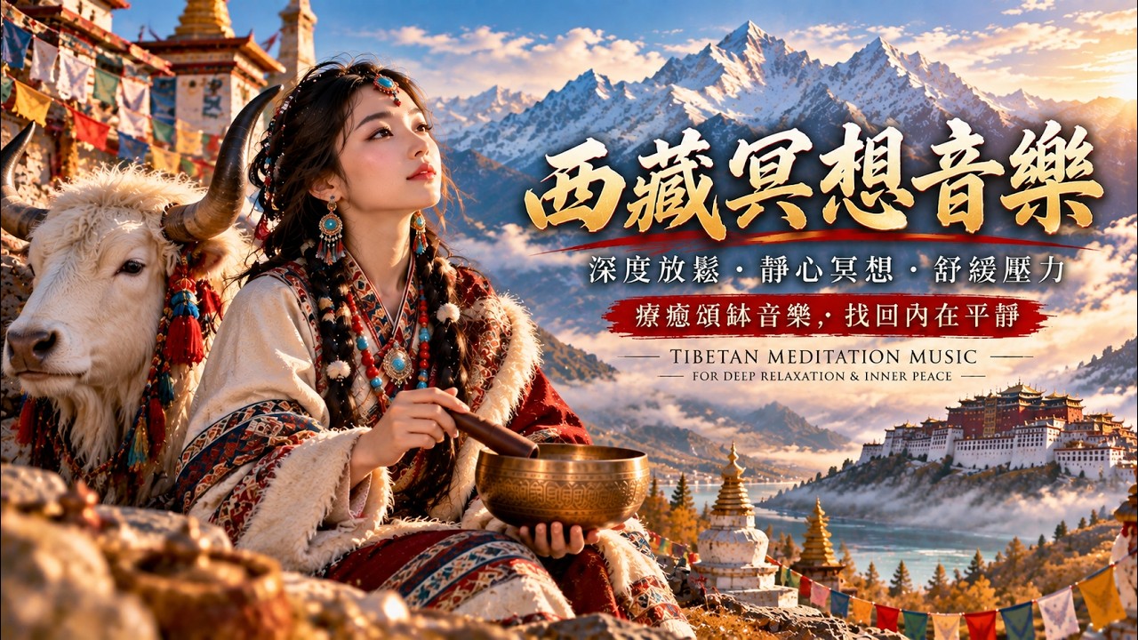 西藏療癒音樂｜頌缽冥想・深度放鬆・釋放壓力｜讓心靈回歸寧靜 | Tibetan Healing Music for Meditation & Deep Relaxa