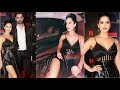 Sunny Leone Looks HOT In Black Thigh High Slit Dress With Husband Daniel Weber