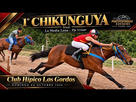 1° CHIKUNGUYA   2°DIABLITO  3°DOLAR  Club Hípico Los Gordos El Talar-Jujuy Domingo 04 Oct 2026