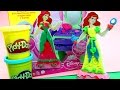 ARIEL PLAY-DOH Tutorial Disney Prettiest Princess Ariel Vanity Little Mermaid Toy Playset
