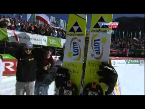 Adam Malysz Last Career Jump 216.0m Planica 2011 Second Competition