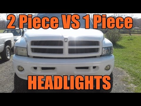 ONE PIECE HEADLIGHT INSTALLATION - UNBOXING - LIFTED RAM