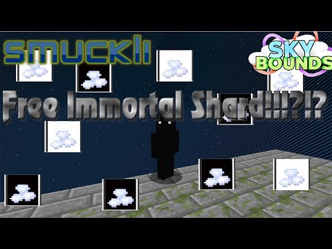 Minecraft Skybounds E64 Getting A Free Immortal Shard! How To get a free Ikit Shard
