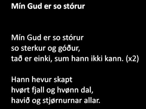 178 Mín Gud er so stórur