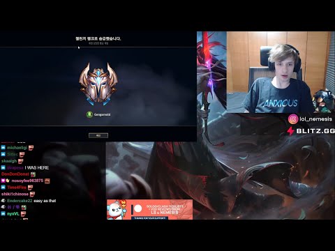 Nemesis reaches Challenger in Korea-loltyler1new strat- lol moments