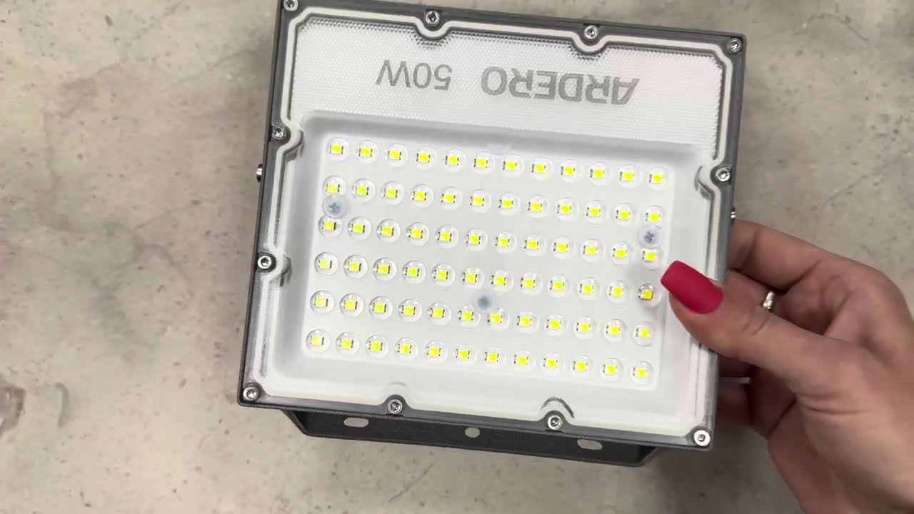 Светодиодный прожектор ARDERO LL-3050ARD 50W 6000Lm 6500K серый IP65 (80027)