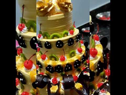 Fruit decoration cake 🍰by Rafeeq