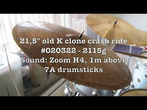 21,5" old K clone crash ride #020322 - 2115g - SOLD OUT