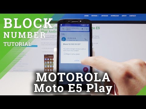 How to Block Number in Motorola Moto E5 Play – Block Contact / Blacklist
