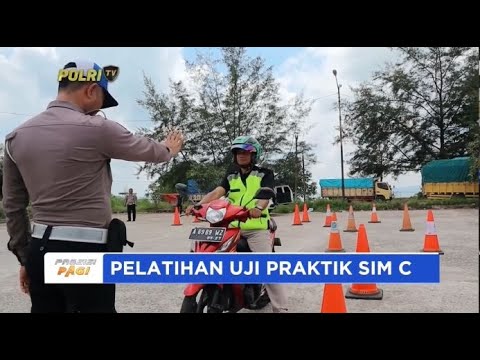 SATLANTAS POLRES BELITUNG GELAR UJI PRAKTIK DAN PENGAMBILAN SIM