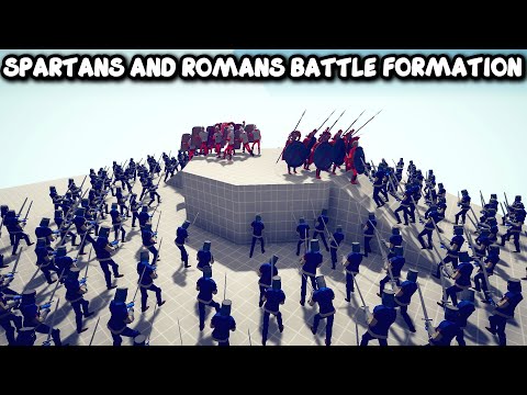 SPARTANS + ROMANS BATTLE FORMATION Vs EVERY UNITS - TABS - Totally Accurate Battle Simulator