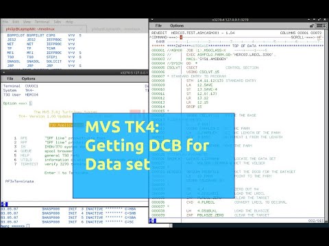 MVS Tk4 - Getting DCB of a data set