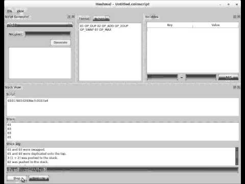 Transaction script editor