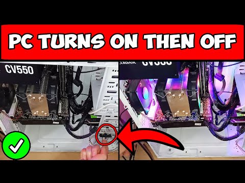 How to Fix a PC That Turns On and Off in a Second