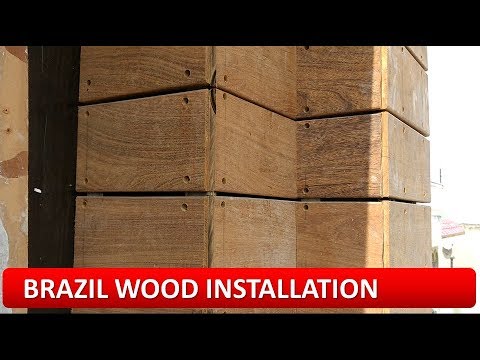 BRAZIL WOOD PANEL INSTALLATION  (ipe wood /elevation or exterior wood or panel installation)