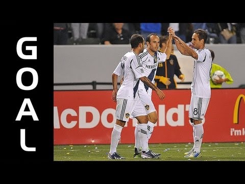 GOAL: Marcelo Sarvas from Landon Donovan vs Sporting KC - 4/20/13