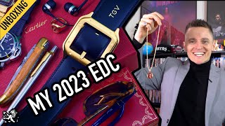 My 2023 EDC: Favorite Watches, Best Custom Jewelry, Knives, Cartier Santos Belt, Wallets & More