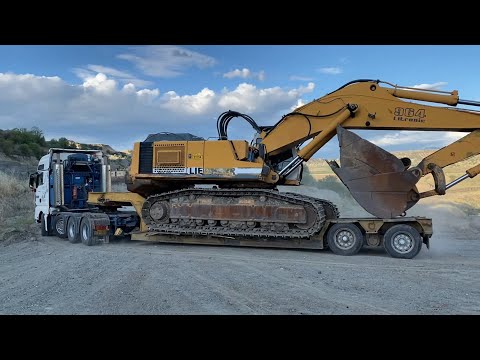 Transporting The Liebherr 964 Excavator - Fasoulas Heavy Transports