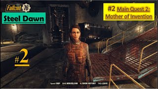 Fallout 76 Steel Dawn DLC - Mother of Invention - Test the release valve - Examine the wiring