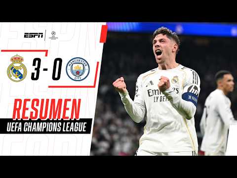 HAT-TRICK INOLVIDABLE DE VALVERDE Y PALIZA TOP DEL REAL AL CITY | R. Madrid 3-0 Man. City | RESUMEN